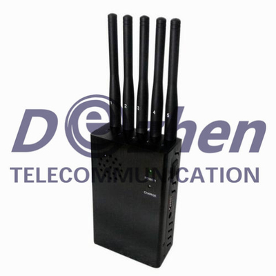 GPS WiFi Cell Phone Signal Jammer With Omni - Directional Antennas 120 x 74 x 29mm