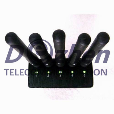 GPS WiFi Cell Phone Signal Jammer With Omni - Directional Antennas 120 x 74 x 29mm