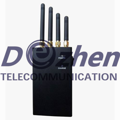 4 Band Mobile Phone Signal Jammer , Portable Cell Phone Jammer For 4G LTE 2600