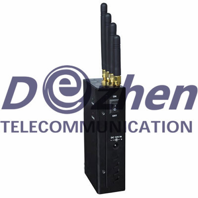 4 Band Mobile Phone Signal Jammer , Portable Cell Phone Jammer For 4G LTE 2600