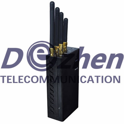 4 Band Mobile Phone Signal Jammer , Portable Cell Phone Jammer For 4G LTE 2600