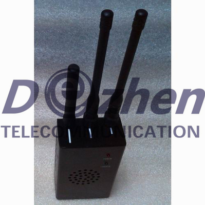 Remote Control Mobile Phone Signal Jammer 315 / 433 / 868MHz 1 Watt Power