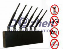 6 Antenna WI-Fi &amp; GPS &amp;Cell phone Jammer for World Wide Usage