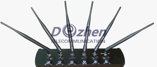 Adjustable High Power 6 Antenna WiFi &amp; GPS &amp; Cell Phone Jammer