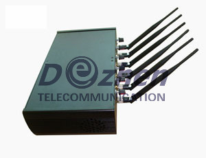 Adjustable High Power 6 Antenna WiFi &amp; GPS &amp; Cell Phone Jammer