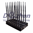 Full Bands Jammer Adjustable 16 Antennas Powerful 3G 4G Phone Blocker &amp;WiFi UHF VHF GPS L1/L2/L5 Lojack Remote Control A