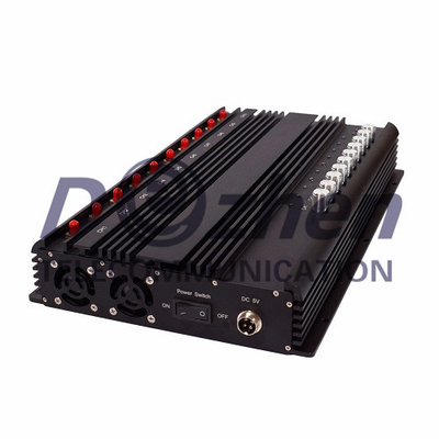 10 bands Adjustable All GSM CDMA 3G 4G Mobile Phone &amp; WIFI GPS Lojack Signal Jammer