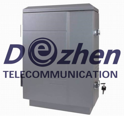 Wireless Software Controlled Mobile Phone Signal Jammer High Power 250W Waterproof