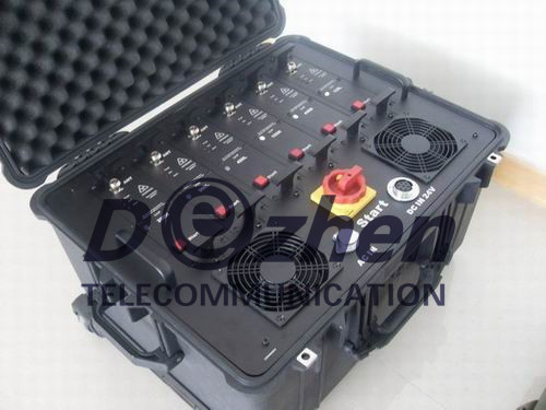 VHF UHF Bomb Jammer 6 Modules 300 Watts With Waterproof Shockproof Housing