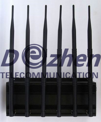 High Power 6 Antenna Cell Phone,GPS,WiFi,VHF,UHF Jammer