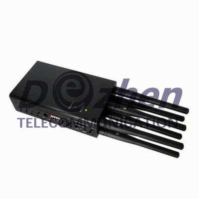 6 Antenna Selectable Portable GPS LoJack 3G 4G Wimax All Phone Signal Jammer