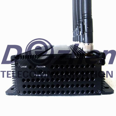 AC Adapter Mobile Phone Signal Jammer 15W High Power 6 Antenna 3G GPS L1 L2 L5