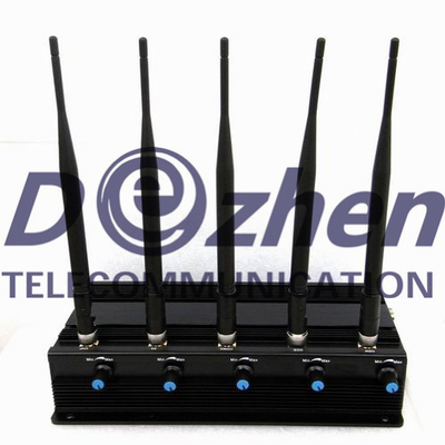 5 High Power Antenna Phone Jammer & GPS Jammer