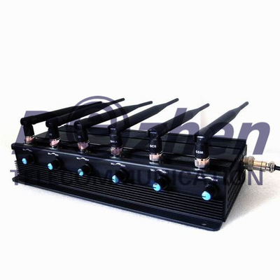 Adjustable 3G/4G Cell Phone Signal Jammer , Gps Jammer Blocker Multi - Purpose