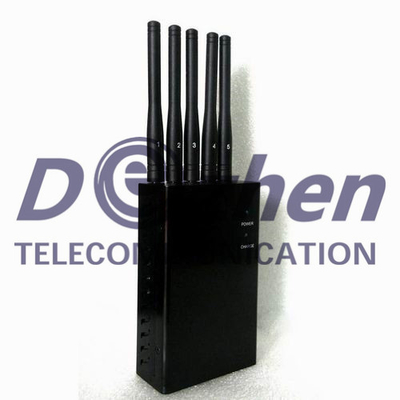 Selectable Handheld GPS Pocket Cell Phone Jammer 3 Watt 3G 4G LTE 100 To 240V AC