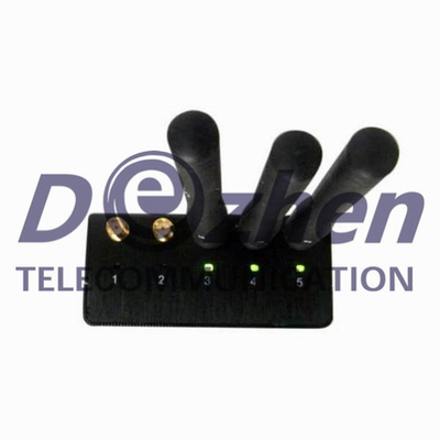 Selectable Handheld GPS Pocket Cell Phone Jammer 3 Watt 3G 4G LTE 100 To 240V AC