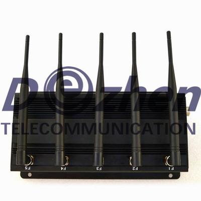 Adjustable Buttons GPS Signal Jammer GPS L1 L2 L3 L4 L5 7W Powerful With AC Adapter