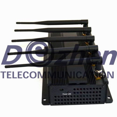 Adjustable Buttons GPS Signal Jammer GPS L1 L2 L3 L4 L5 7W Powerful With AC Adapter