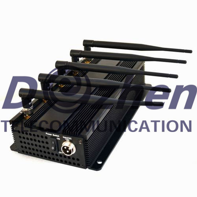 Adjustable Buttons GPS Signal Jammer GPS L1 L2 L3 L4 L5 7W Powerful With AC Adapter