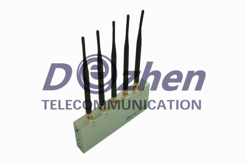 Mobile Phone Jammer with Remote Control and 5 Antenna