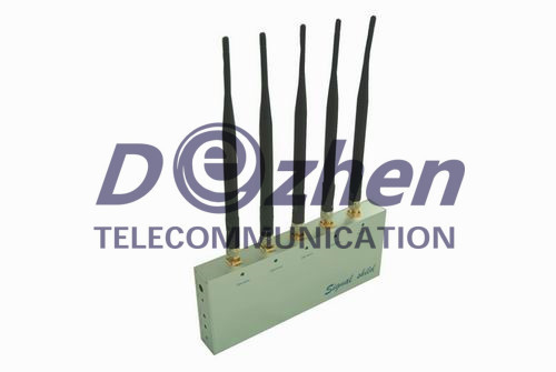 Mobile Phone Jammer with Remote Control and 5 Antenna