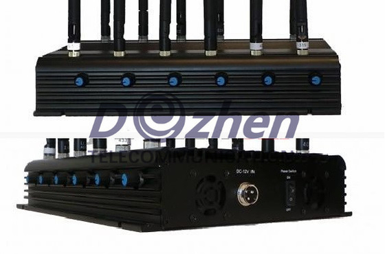 12 Band Radio Frequency Jammer GSM DCS Rebolabile 3G 4G WIFI GPS Satellite Phones 315-433-868 Mhz