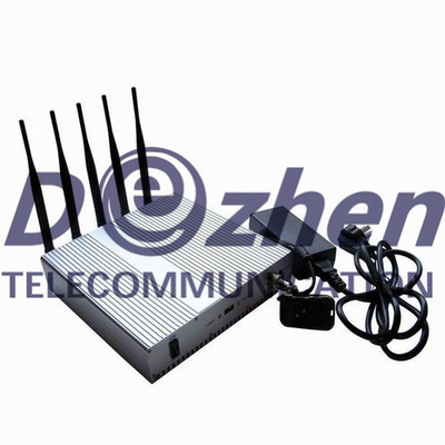 3G 4G LTE Cell Phone Radio Frequency Jammer High Power AC 110-220V 5-55Hz