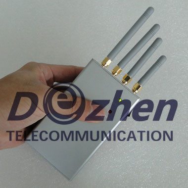 High Power Handheld Portable Cellphone+GPS+Wi-Fi Jammer-Omnidirectional Antennas