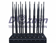 Full Bands Jammer Adjustable 16 Antennas Powerful 3G 4G Phone Blocker &amp;WiFi UHF VHF GPS L1/L2/L5 Lojack Remote Control A