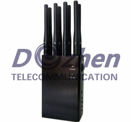 8 Antenna Handheld Jammers WiFi GPS VHF UHF and 3G 4GLTE Phone Signal Jammer