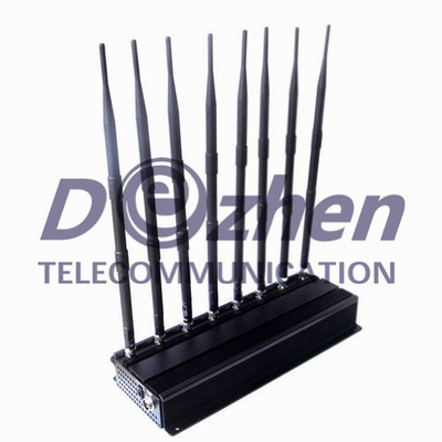 8 Bands Adjustable Powerful 3G 4G Cellphone Jammer &amp; UHF VHF GPS WiFi Jammer