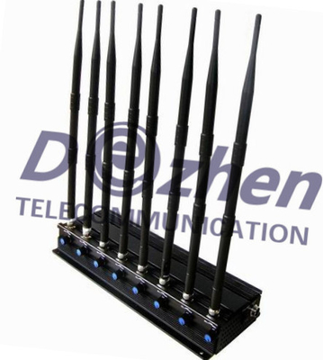 8 Bands Adjustable Powerful Multi-functional 3G 4G Phone Blocker &amp; GPS WiFi ( 4G LTE + 4G Wimax)