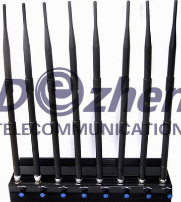 8 Bands Adjustable 3G 4G High Power Cell phone Jammer with Wifi ( 4G LTE + 4G Wimax)
