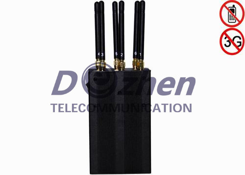 6 Antenna Handheld Phone Jammer &amp; WiFi Jammer &amp; GPS Jammer