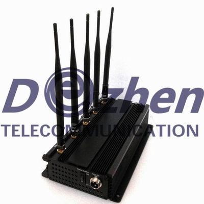 5 High Power Antenna Phone Jammer & WiFi Jammer