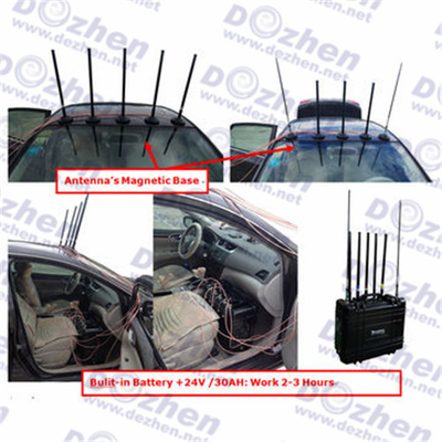 50-150 Meters 7 Bands 185W Mobile Phone Signal Jammer