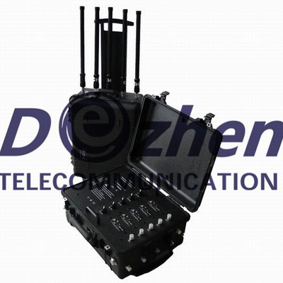 11 Channels 20-6000MHz 800 meters 330W Bomb Jammer device to jam cell phone signals