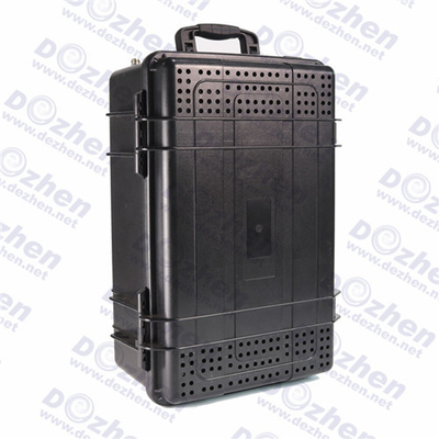 Military High Power 80W Cellular Signal Blocker , Wifi Protable Signal Jammer Anti Explosion