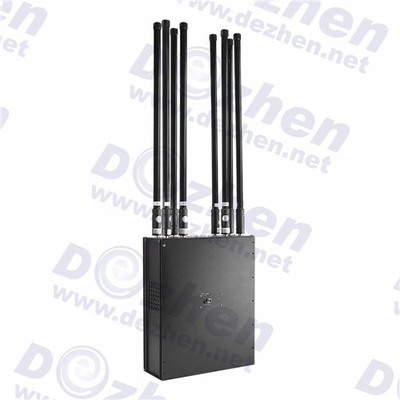 Manually Switch Control Portable Cell Phone Jammer Manpack 50-150 Meters Jamming Range