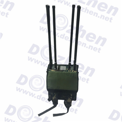 Manually Switch Control Portable Cell Phone Jammer Manpack 50-150 Meters Jamming Range