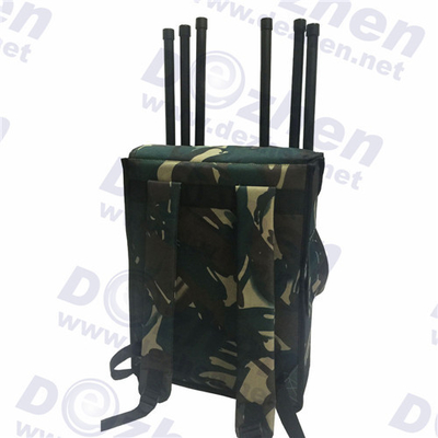 6 Bands Backpack Wireless Signal Jammer Portable Cell Phone Signal Type For Police