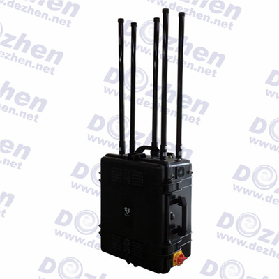 Military Units 200 Meters 1200W Portable Signal Jammer cell phone signal scrambler