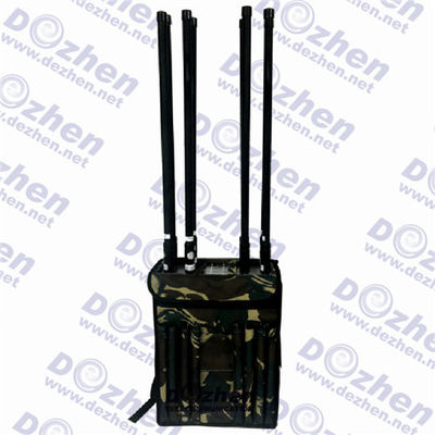 CDMA GSM GPS WIFI 5.8G Military Backpack High Power Drone Signal Jammer signal jamming device