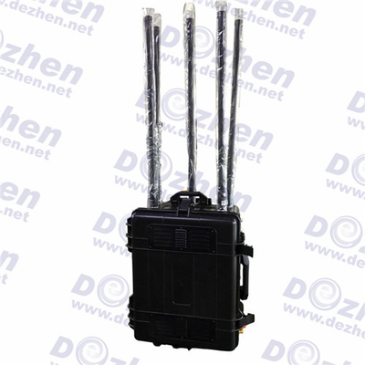 600W Tetra Walky Talky Vehicle Jammer , 3G 4G WiFi GPS Car Cell Phone Signal Blocker