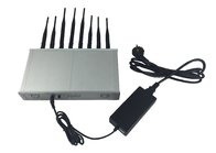 Radio Frequency Prison Jammer 2g / 3g / Wifi / GPS Signal Jammer With Metal Case