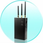 Handheld 3 Bands CDMA / GSM Cell Phone Signal Jammer Portable For Office / Police