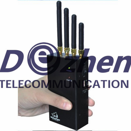 2W RF Power Mobile Phone Signal Jammer , Portable Cell Phone Jammer With Fans