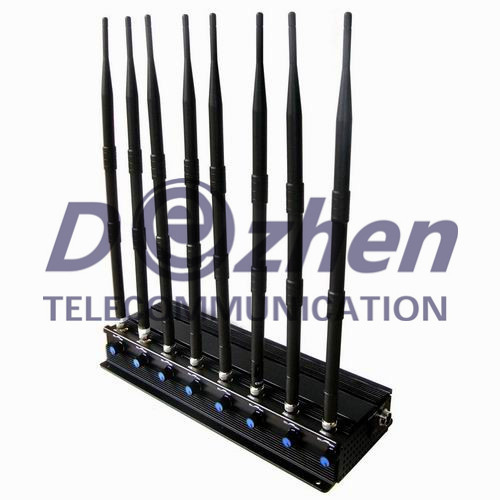 8 Bands Adjustable 3G 4G High Power Cell phone Jammer with Wifi ( 4G LTE + 4G Wimax)