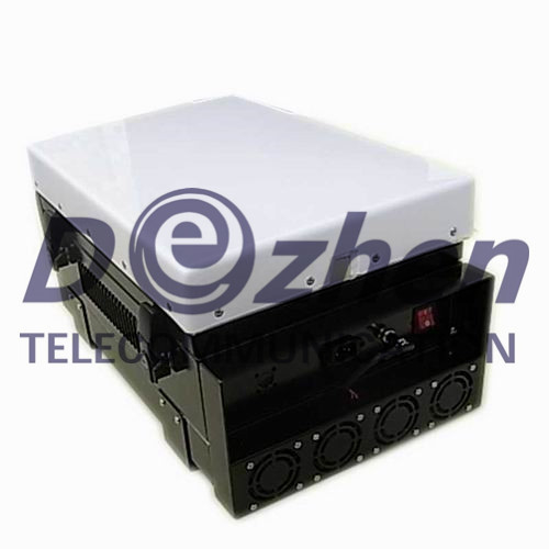 200W Waterproof WiFi Bluetooth 3G Mobile Phone Jammer With Directional Panel Antennas