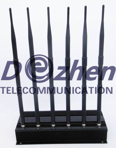 High Power 6 Antenna Cell Phone,GPS,WiFi,VHF,UHF Jammer